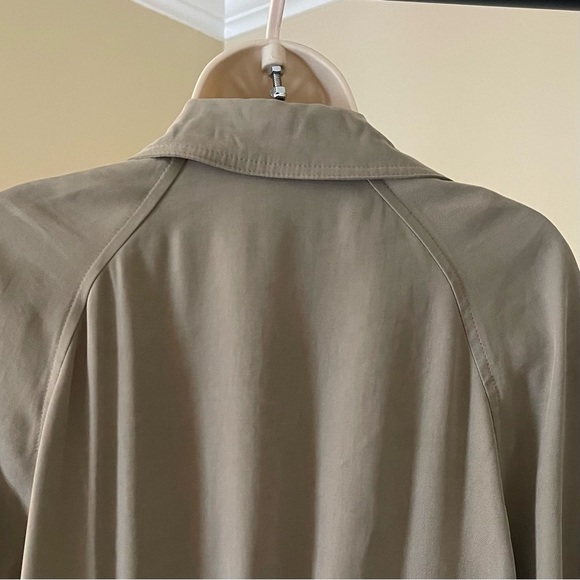 ZARA Elegant Olive Green Women's Trench Over Coat - Picture 6 of 12